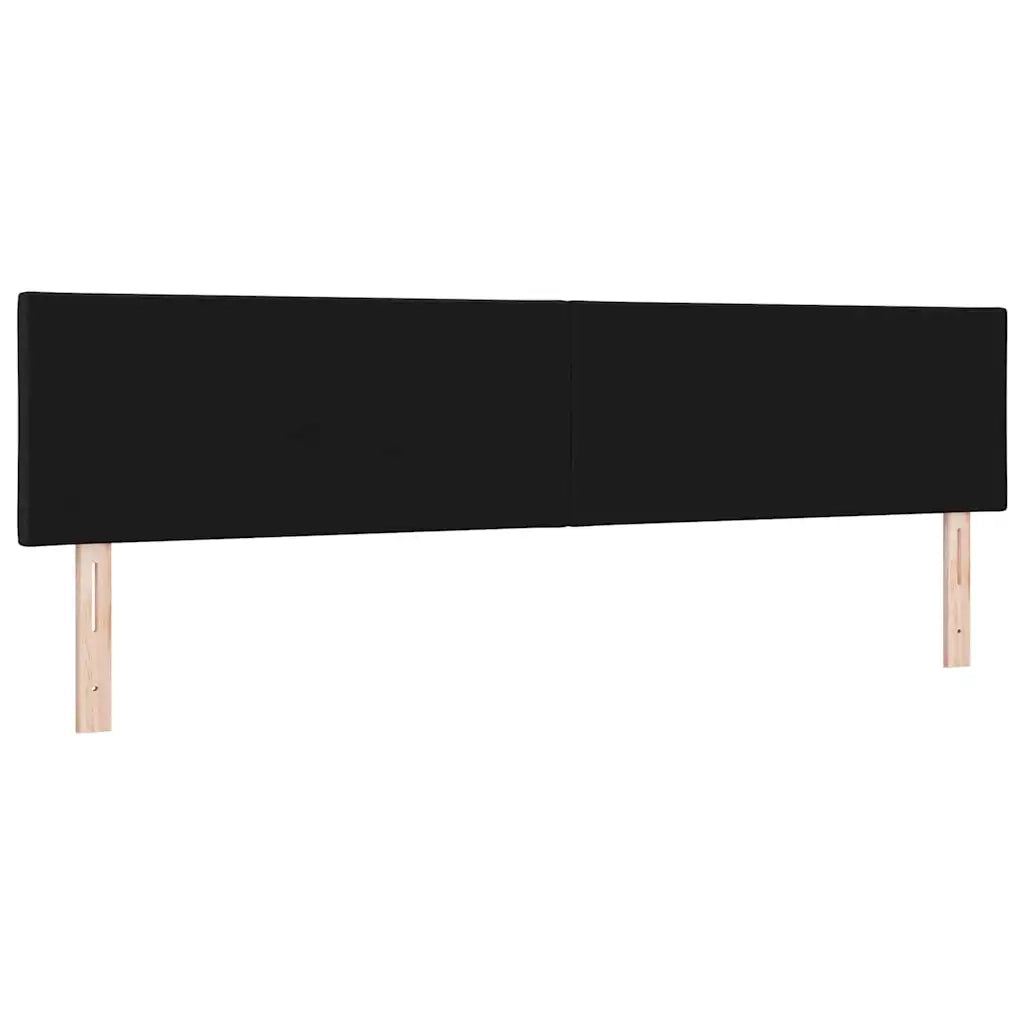 Testiera | Testata Nero 200 cm Tessuto