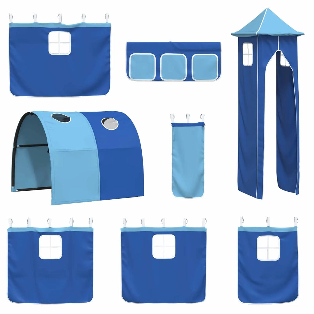 Struttura del letto loft per bambini Nero e Blu 90 x 190 cm 42020880
