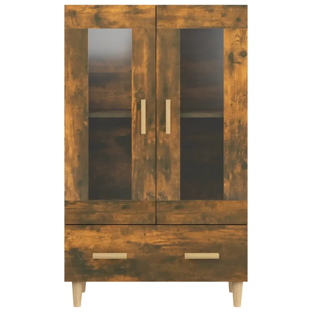 Credenza-Buffet-Armadio da cucina Rovere Fumo 70x31x115 cm in Legno Multistrato 837328
