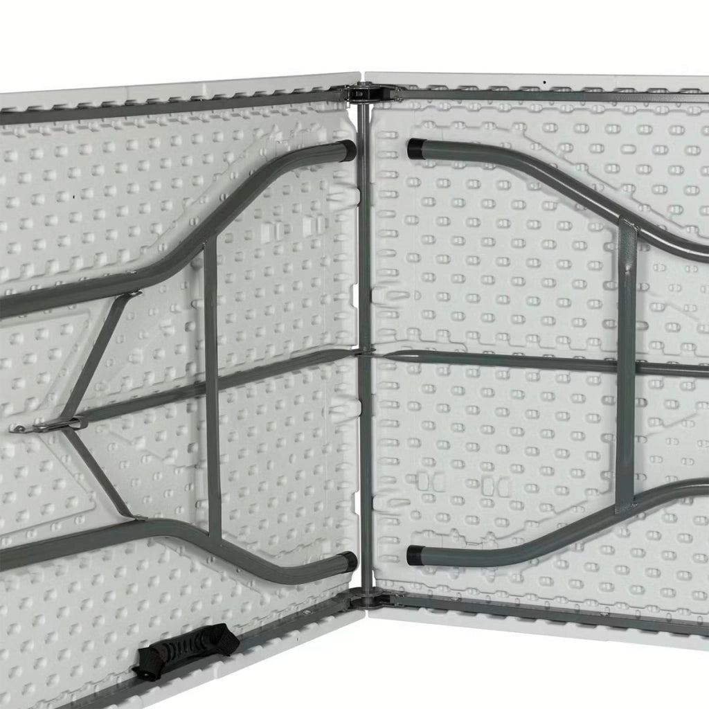 Tavolo Pieghevole Rettangolare in Resina 180x74x74cm Tavolo Multiuso da Esterno, Campeggio, Eventi, Esterno, Interno