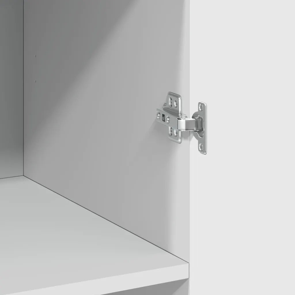 Credenza Bianca 70x42,5x185 cm in Legno Ingegnerizzato