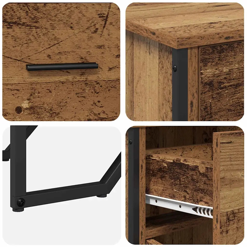 Credenza con cassetto Legno vecchio 97 x 32,5 x 74,5 cm 868776