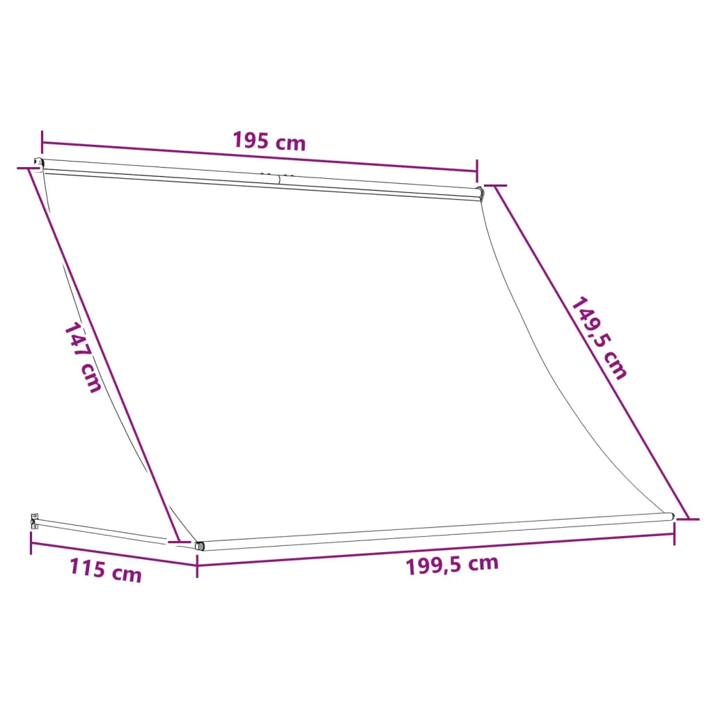 Tenda da Sole | Tenda parasole Marrone 200 x 150 cm