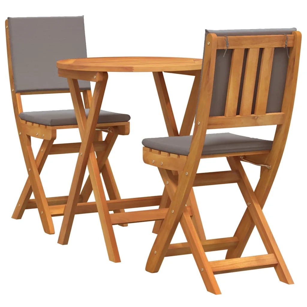 Set bistrot 3 pcs Olio Naturale Legno di Acacia Massello 4105514