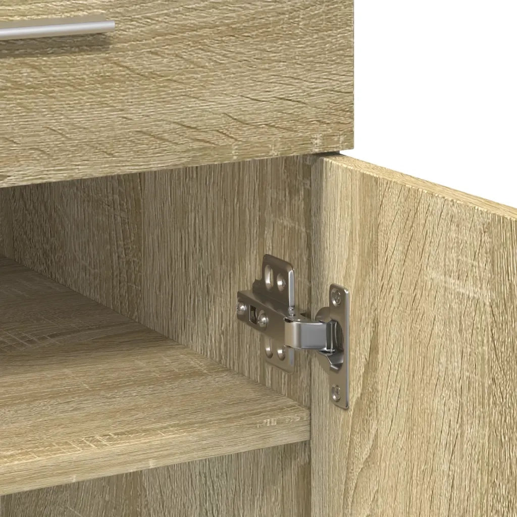 Credenza-Buffet-Armadio da cucina Rovere Sonoma 80x42,5x93 cm in Legno Multistrato 605056