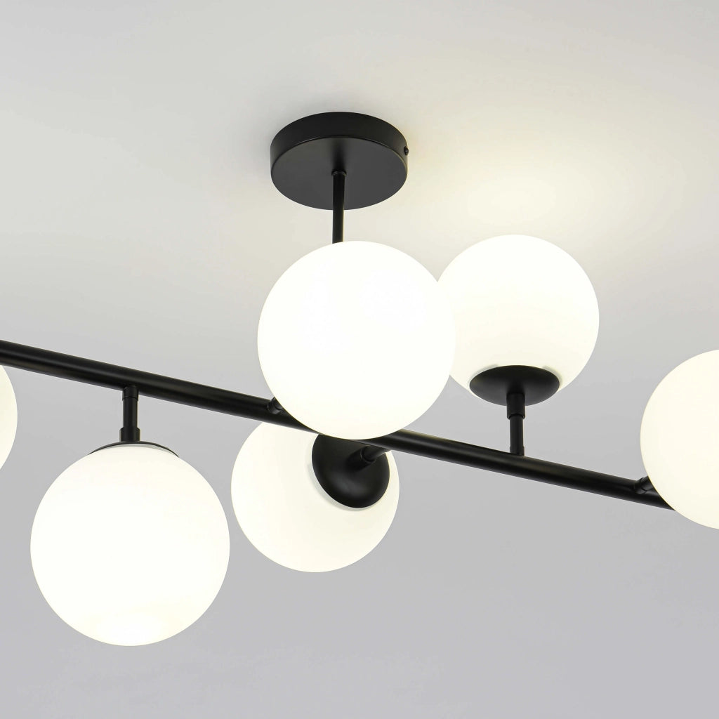 Lampada a sospensione Dorado Light Prestige 8xE14 nera