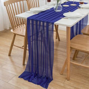 Telaio di chiffon in blu reale per uso decorativo, 300 x 75 cm