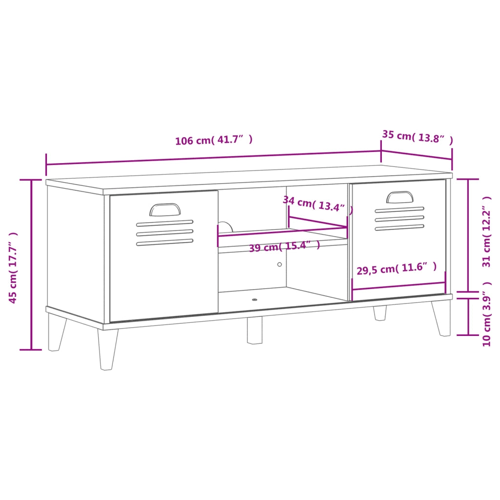 Panca Porta Scarpe | Scarpiera | Mobile per scarpe VIKEN Antracite 106x35x45cm Legno Multistrato