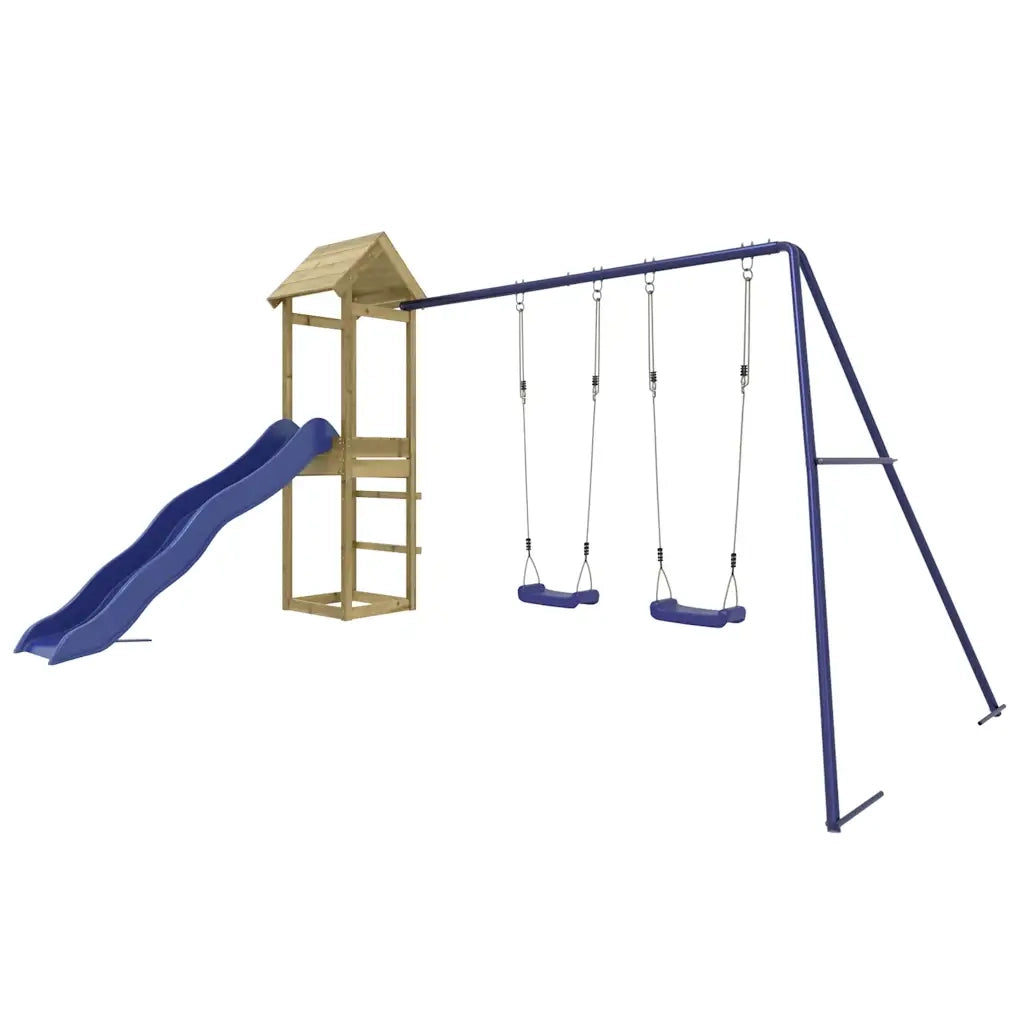 Set da Gioco da Esterno in Legno di Pino Impregnato CFW4865593