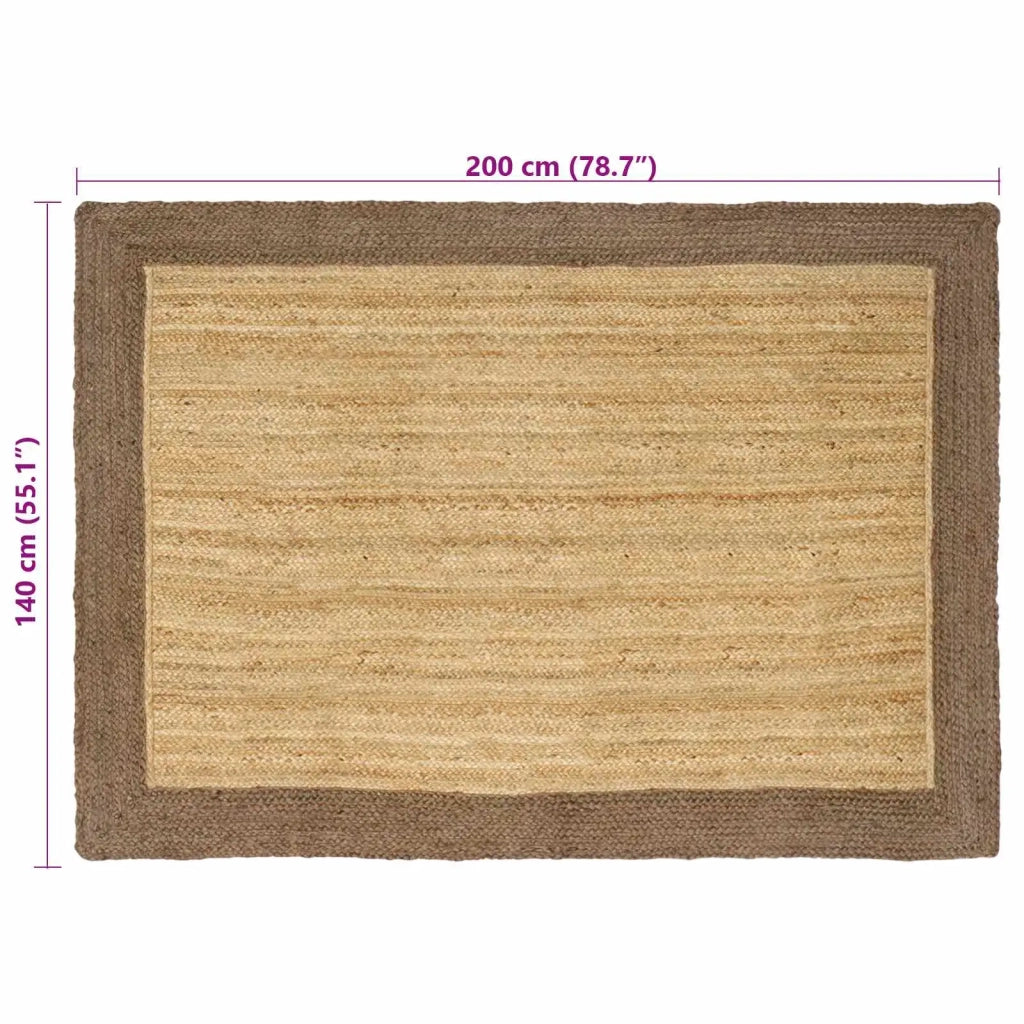 Tappeti per area Naturale e Grigio 140 x 200 cm Juta 42010671