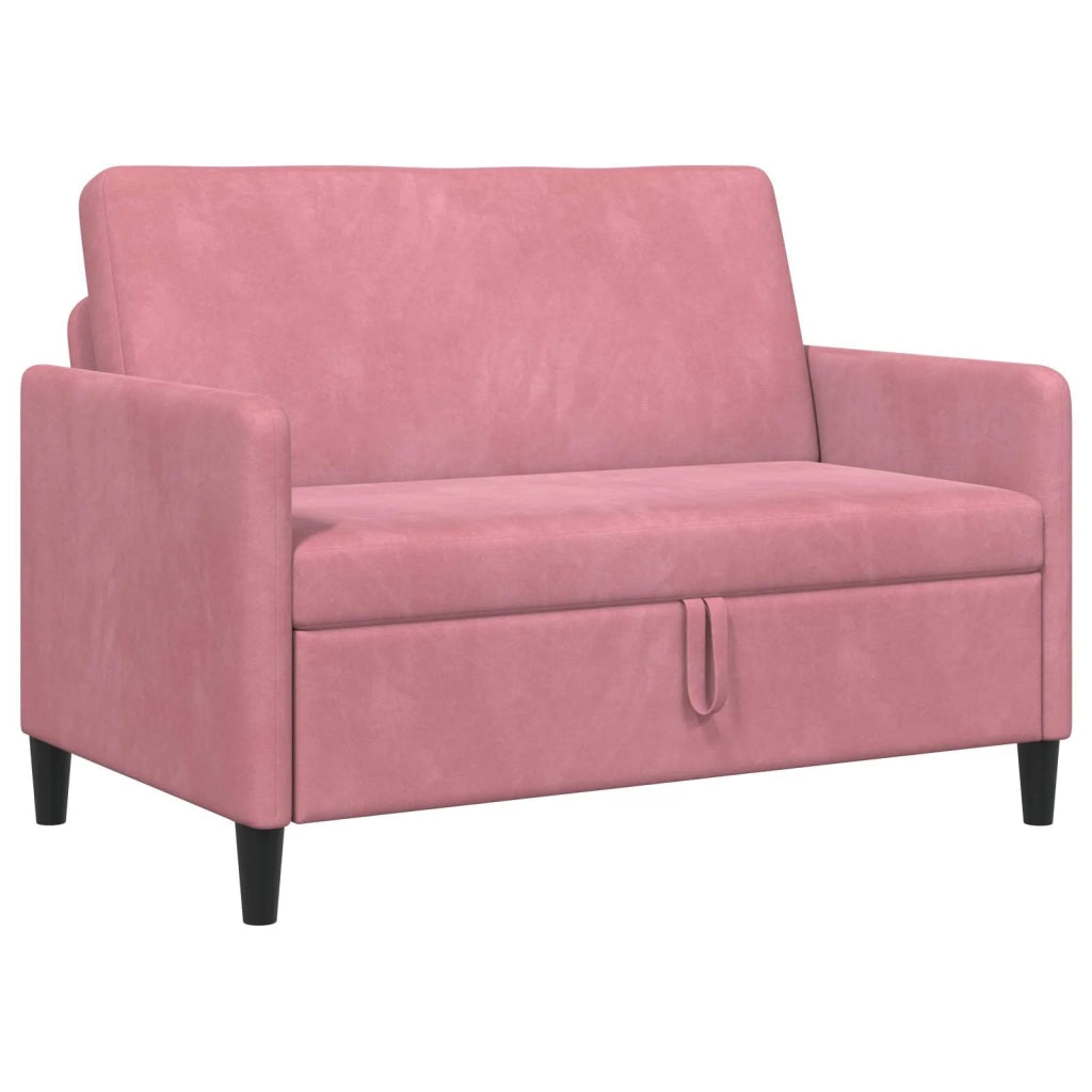 Divano con Storage Rosa 122 x 78 x 87 cm Poliestere 42036909