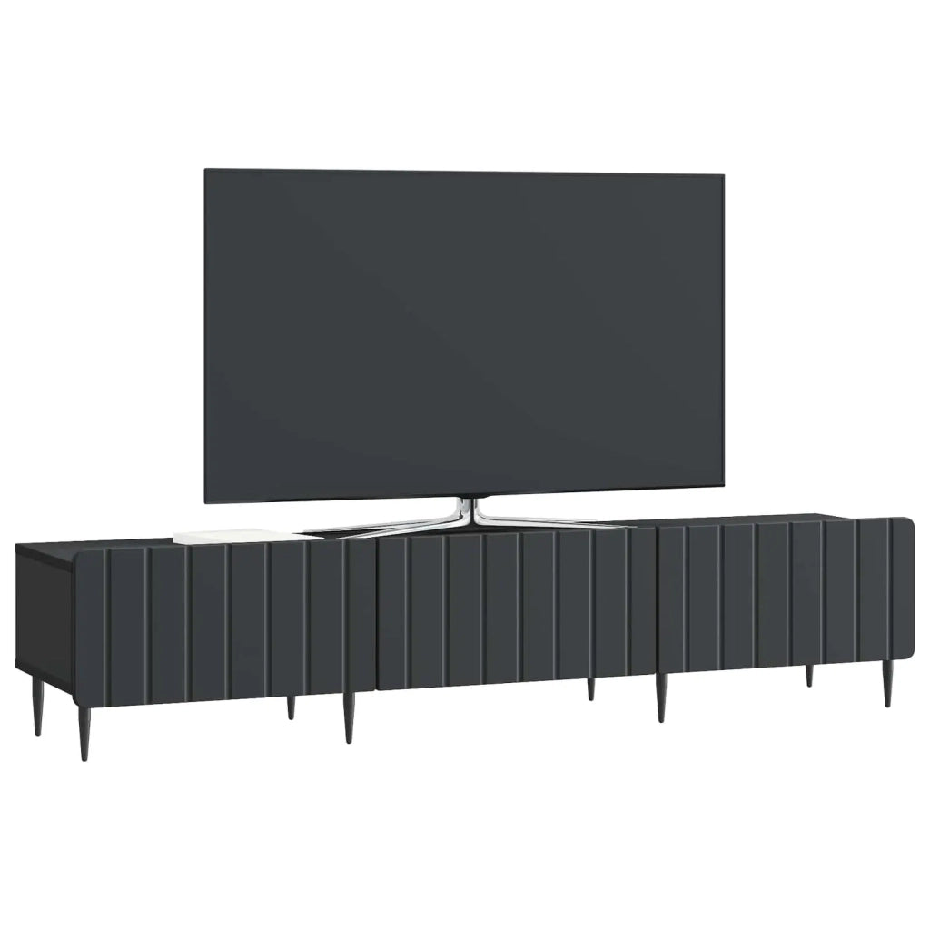Mobile TV | Armadietto TV | Mobile Porta TV Nero 147 x 34,5 x 32 cm Legno ingegnerizzato