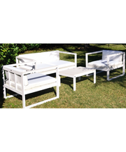 Salotto MONTREAL SET 4pz in alluminio e non wood