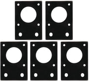 Piastra di fissaggio motore 5 pezzi - Piastra di montaggio 42 stazioni - Vite di fissaggio fissa - Adatta per NEMA 17 - Alluminio - Dimensioni 42 x 60 mm
