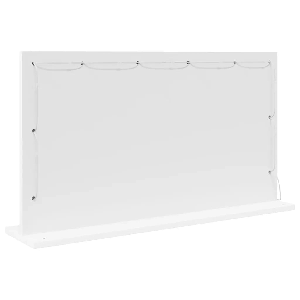 Specchio da Vanit¨¤ Rettangolare Bianco 80 x 45 x 18 cm