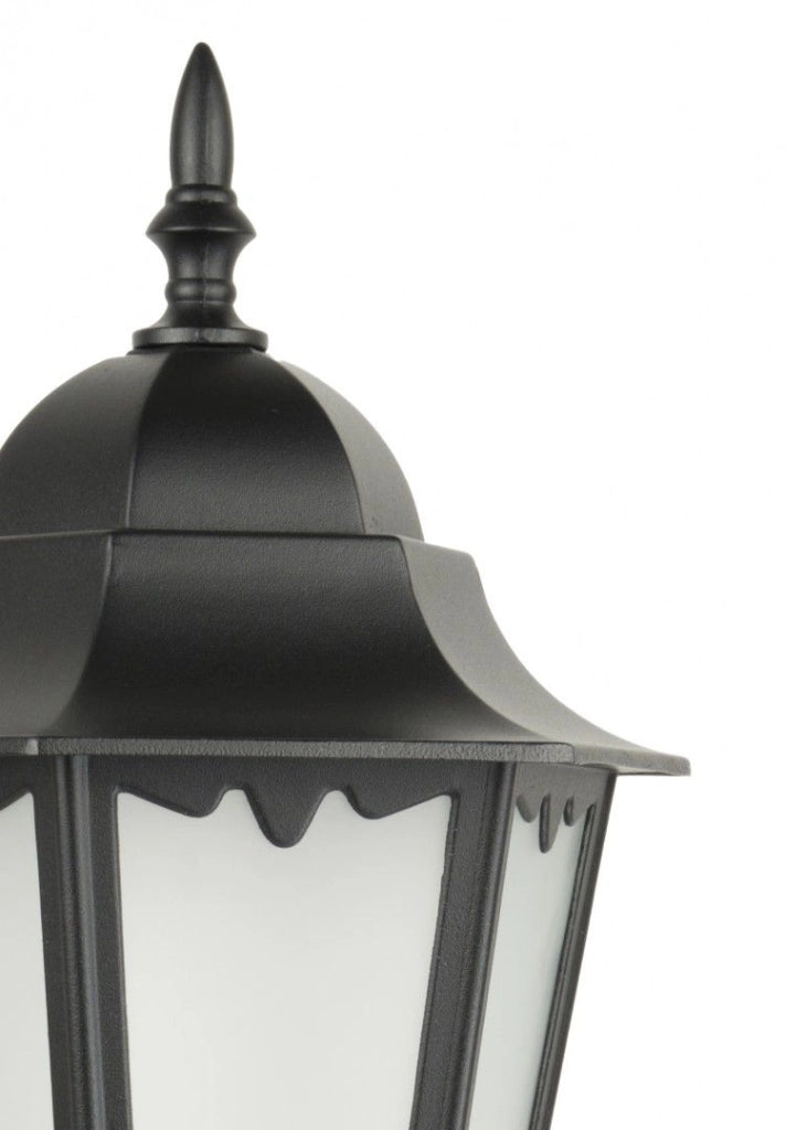 Testa lampione esterno retrò SU-MA E27 nero IP43 K1018H
