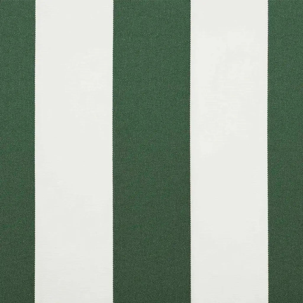 Telo di ricambio per tenda da sole Verde e Bianco 380 x 345 cm 42000659