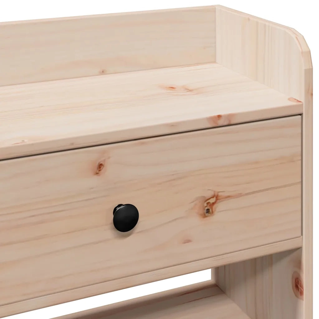 Testiera | Testata con Ripiani 75 cm in Legno Massello di Pino