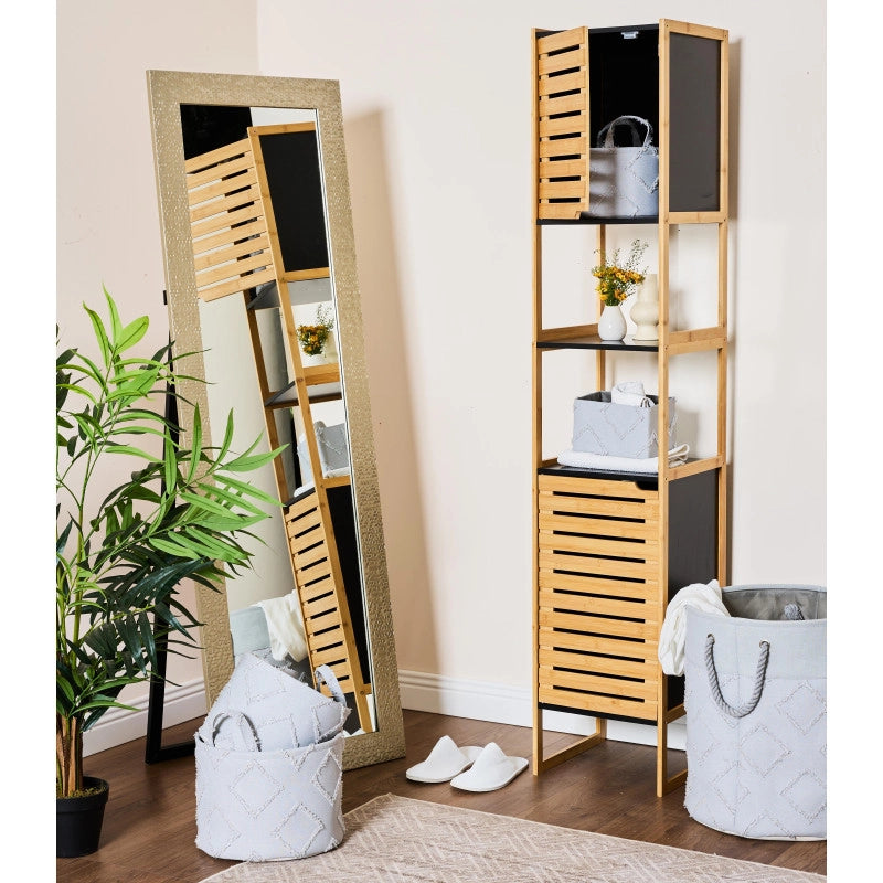 Set di 6 confezioni 3 Cesti Portatutto Tondi Con Manici Rhombus Grigio