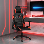 Sedia da Gaming Massaggiante Rosso e Nero in Similpelle 345512