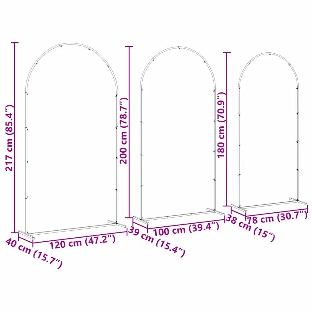 Arco Nuziale 3 pcs Oro Acciaio 42023038