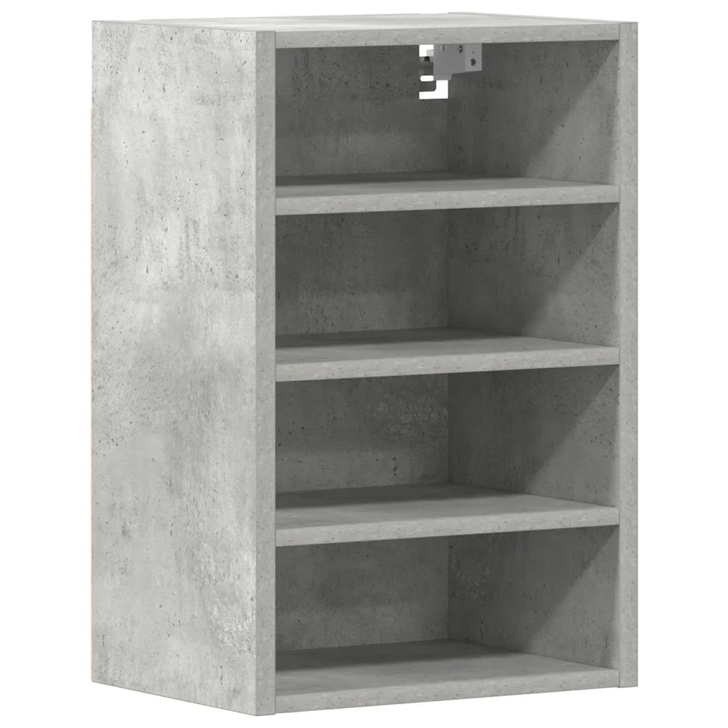 Mobiletto da cucina a parete dal design moderno 40 x 29,5 x 60 cm legno grigio cemento 02_0050450