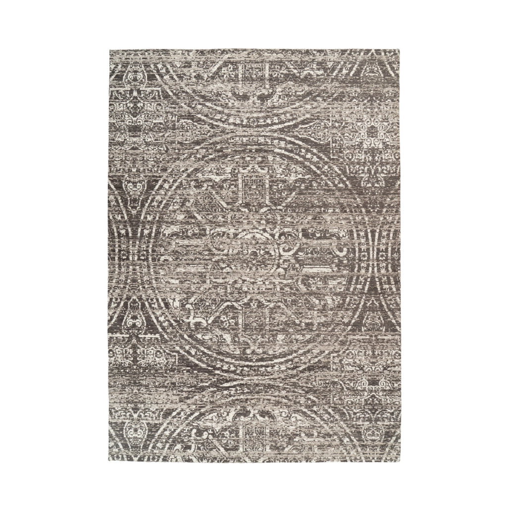 Tappeto Davis 400 grigio con decoro orientale 80x150 cm