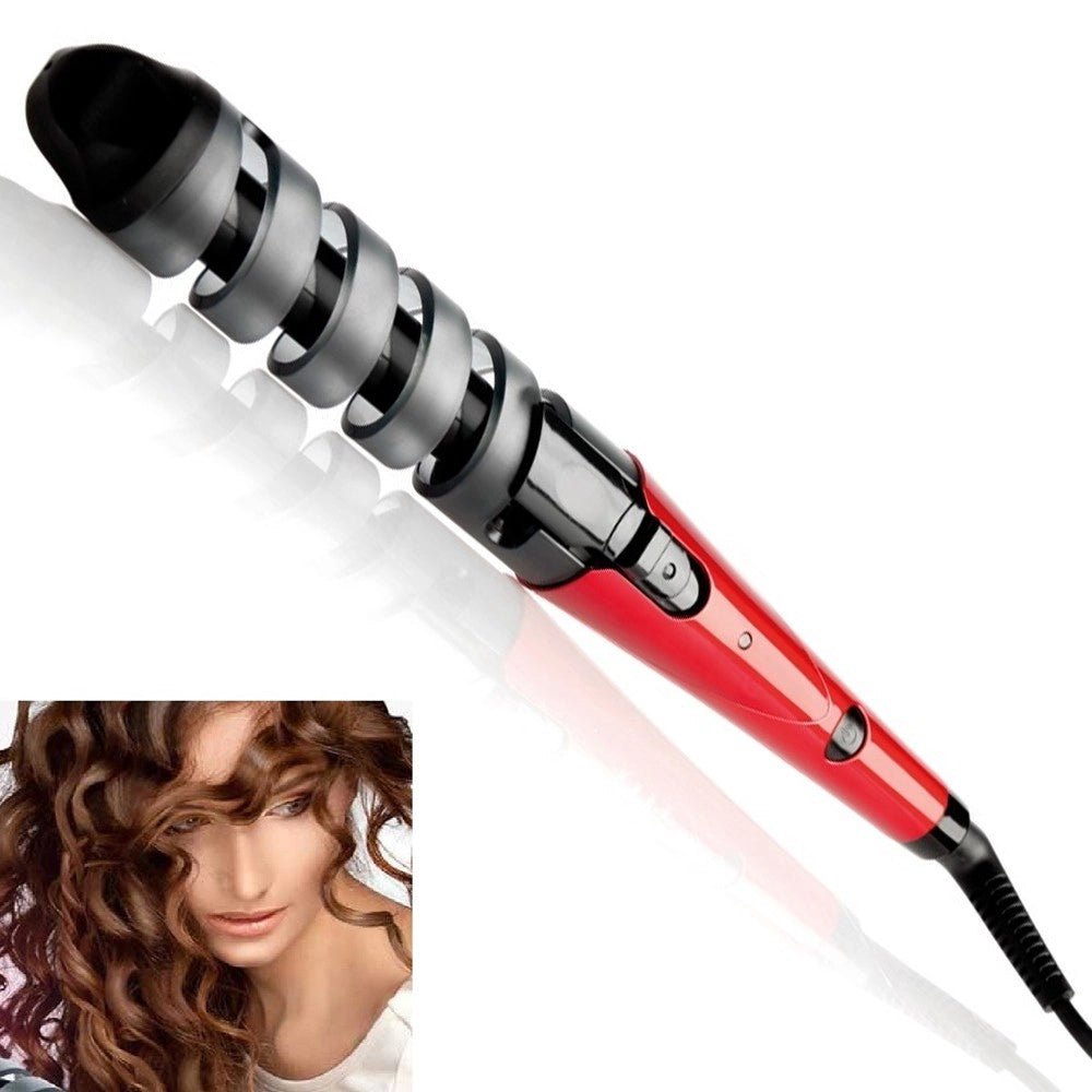 Trade Shop - Piastra Per Capelli Ricci In Ceramica Pettine Elettrico Spirale Arricciacapelli -