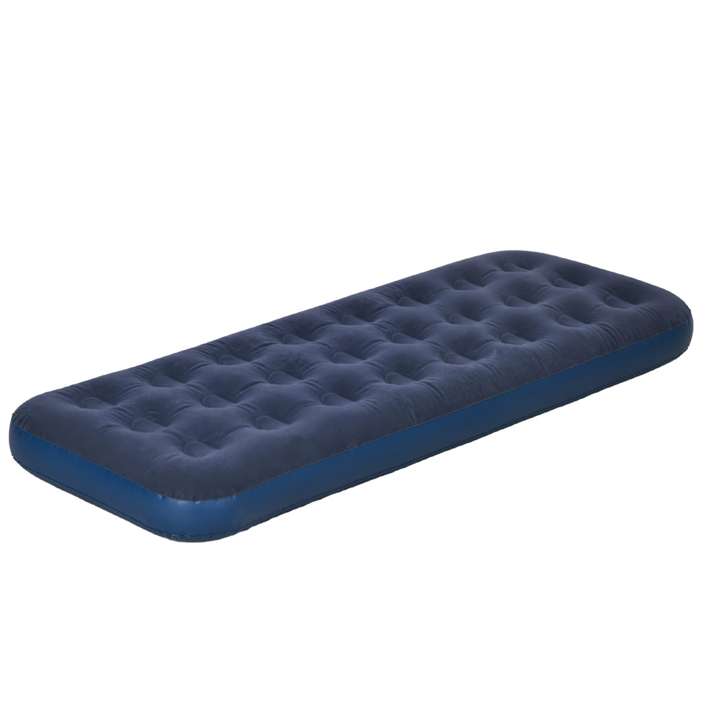 Letto Singolo Gonfiabile ¨C Minimal ¨C Blu 73x191x22 cm