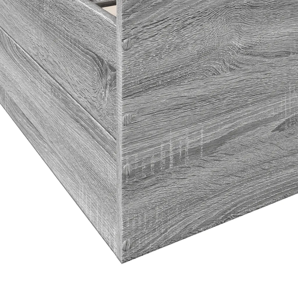 Letto singolo | Letto per adulti | Giroletto Cassetti Grigio Sonoma 75x190 cm Legno Multistrato
