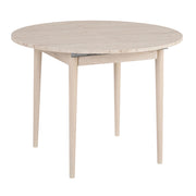 Tavolo da pranzo allungabile in legno "Viona" 100 x 100 x 75 cm - Travertino
