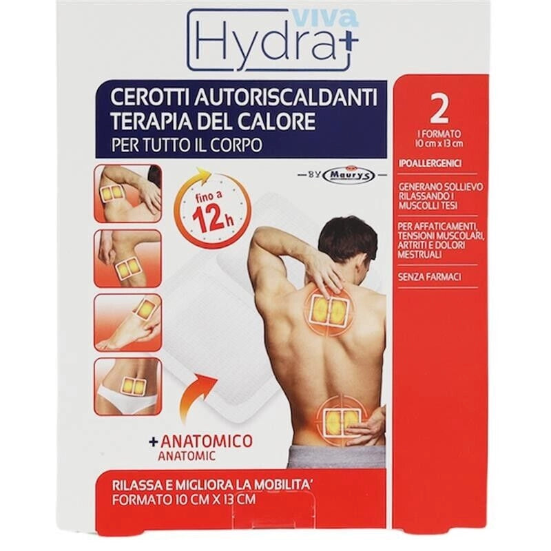 HYDRA VIVA+ CEROTTI RISCALDANTI PER DOLORI MUSCOLARI O CERVICALI 13 X 10 CM