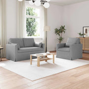 Set di divani 2 pcs Grigio chiaro 139 x 78 x 80 cm Tessuto 3407493