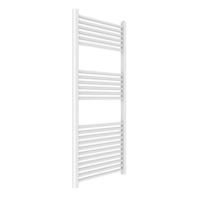 Termoarredo bagno verticale bianco L 55x120 interasse 50 cm
