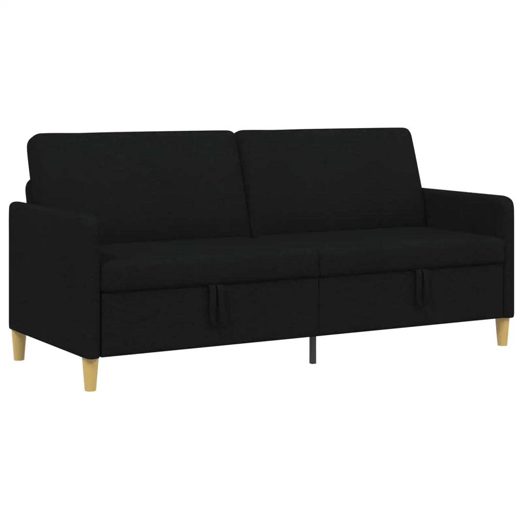 Divano con Storage Nero 192 x 78 x 87 cm Poliestere 42036977