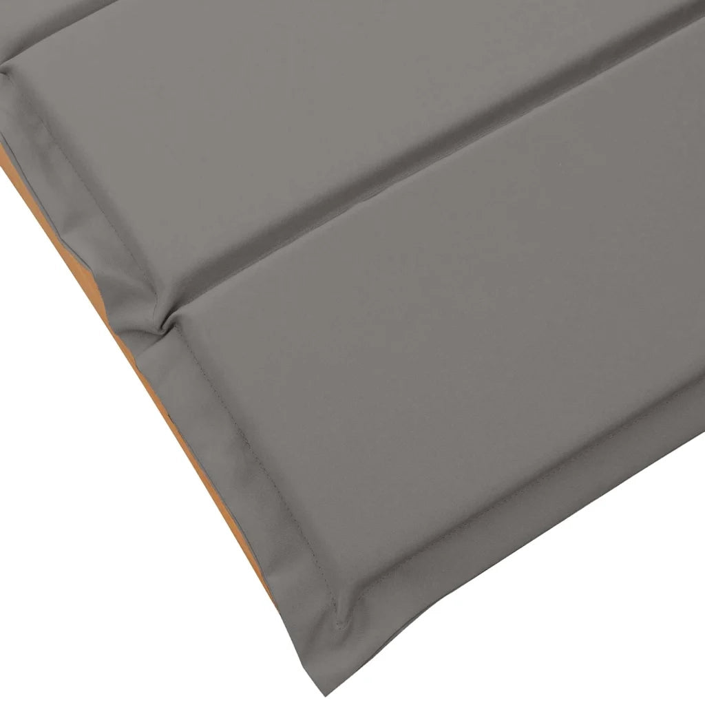 Lettino prendisole 2 pcs Grigio Legno di Acacia Massello 4107095