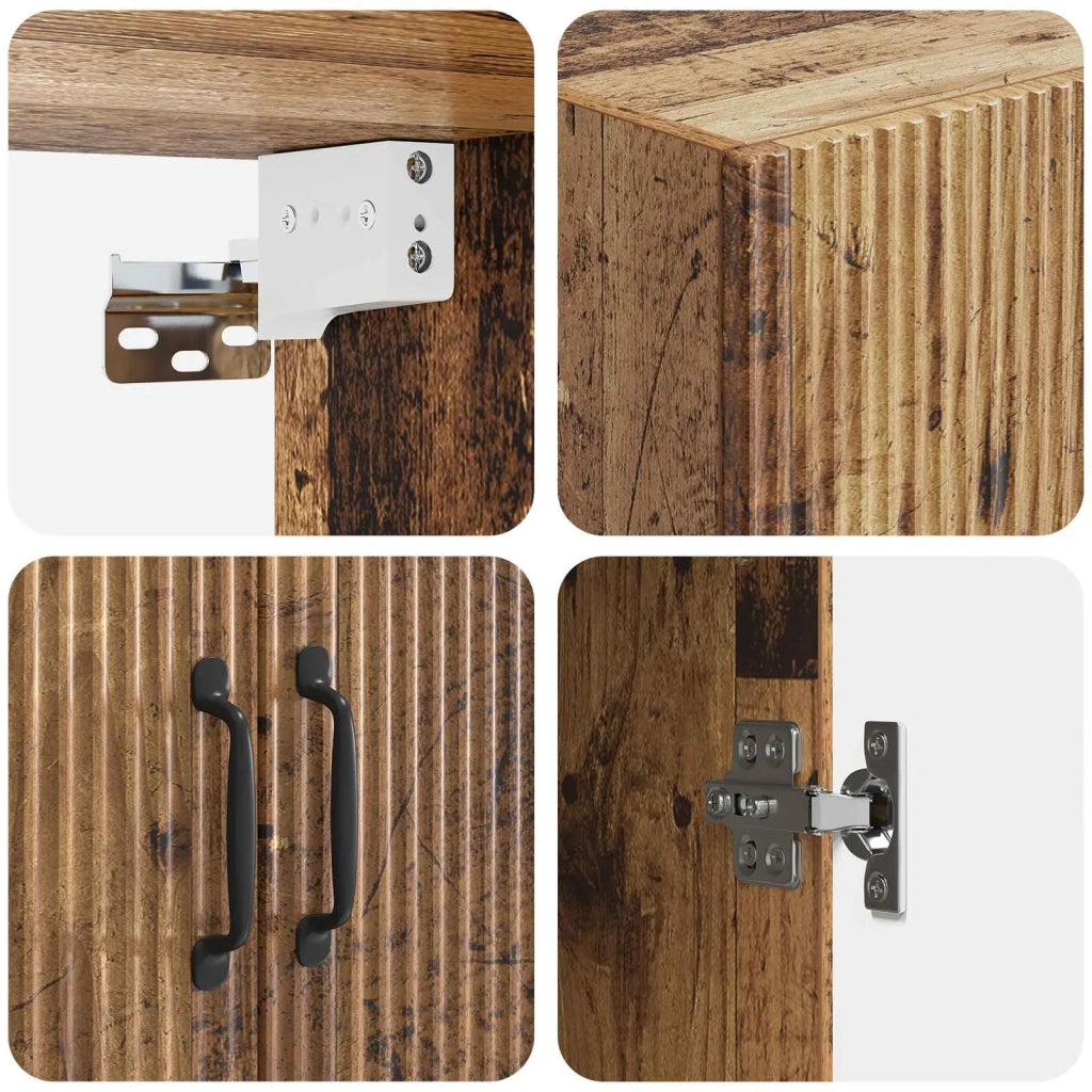Mobiletto a muro Legno antico 59 x 31 x 60 cm 898923