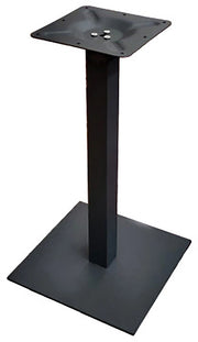 Basamento a piastra piatta in acciaio Greenwood Colore: Nero, Materiale: Acciaio