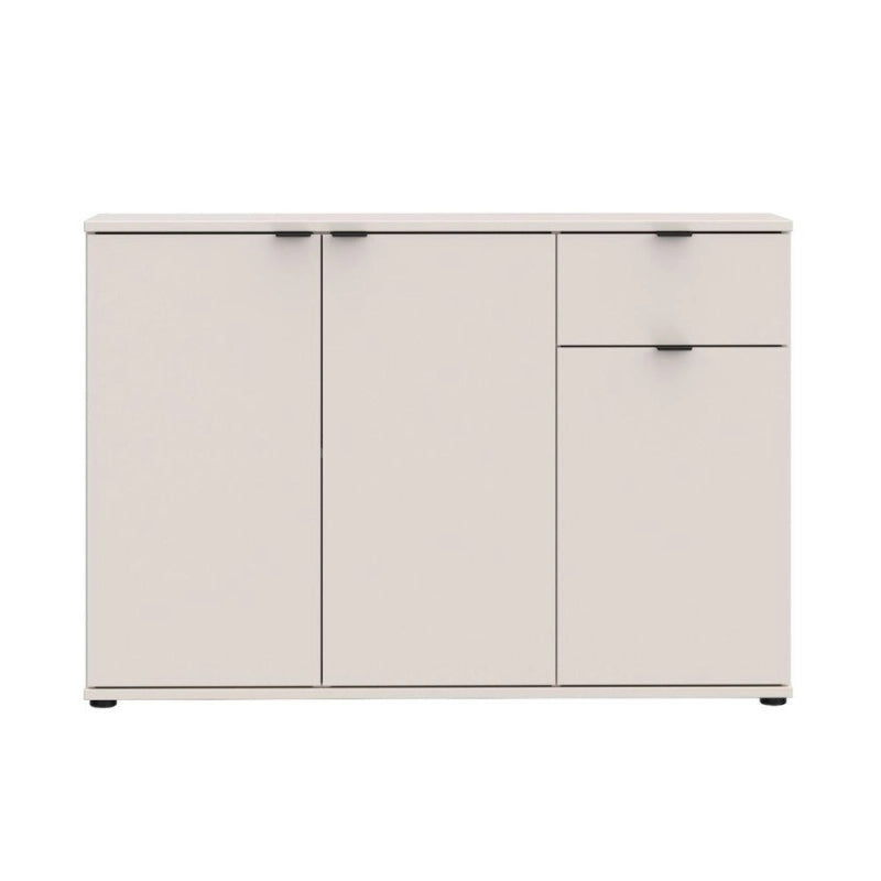 Mobile multiuso Segno con tre ante e 1 cassetto L 120 cm colore cashmere