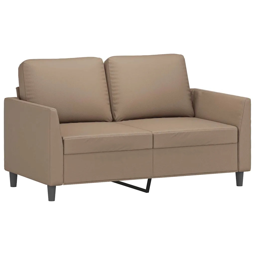 Divano a 2 Posti Cappuccino 140 cm in Similpelle 359332