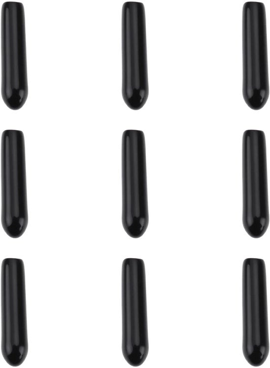 Cuffie in gomma per camicie con collo a punta - 100 pezzi - Adatti per camicie con collo a punta di diametro 2,25 mm - 3,0 mm - Lunghezza 16 mm - Facili da installare