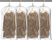 Sacchi di Stoccaggio a Vuoto per Abbigliamento, 4 Pezzi (105×70cm), Sacchi a Vuoto per Giacche, Abbigliamento e Gonne, Soluzione di Risparmio di Spazio per la Cabina Armadio e i Bambini