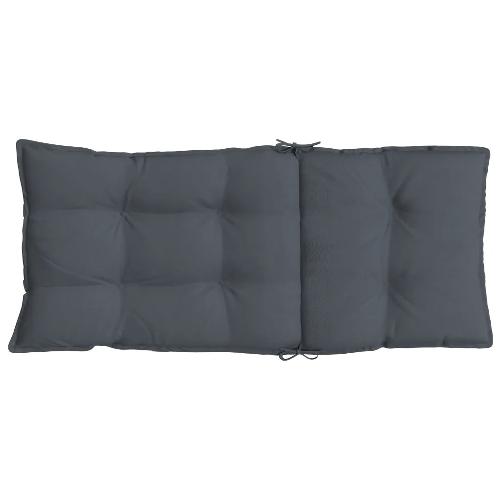 Cuscini per Sedia Schienale Alto 6 pz Antracite Tessuto Oxford 377604