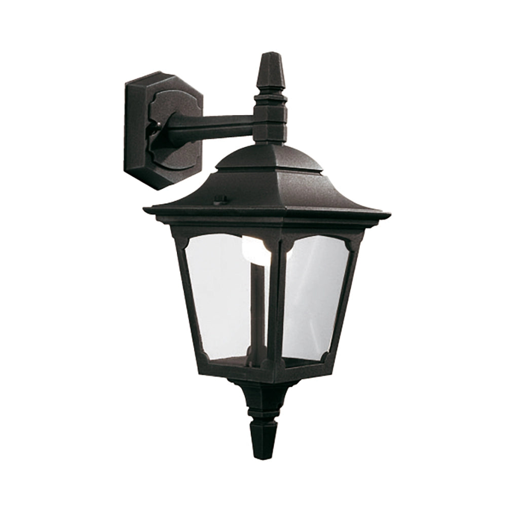 Applique esterno nero retrò E27 60W Chapel Mini Elstead