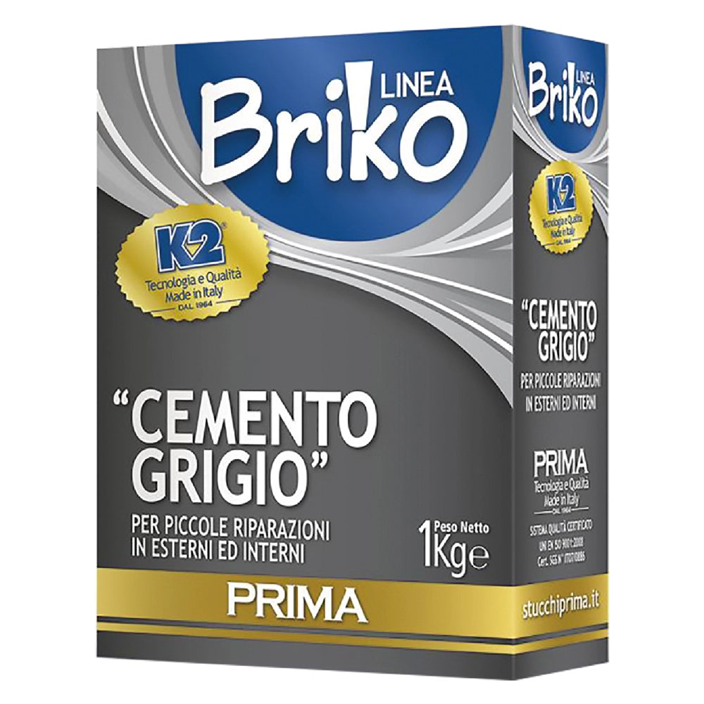 12pz cemento grigio in polvere 'briko k2' kg. 1 - scatola cod:ferx.9041620nlm