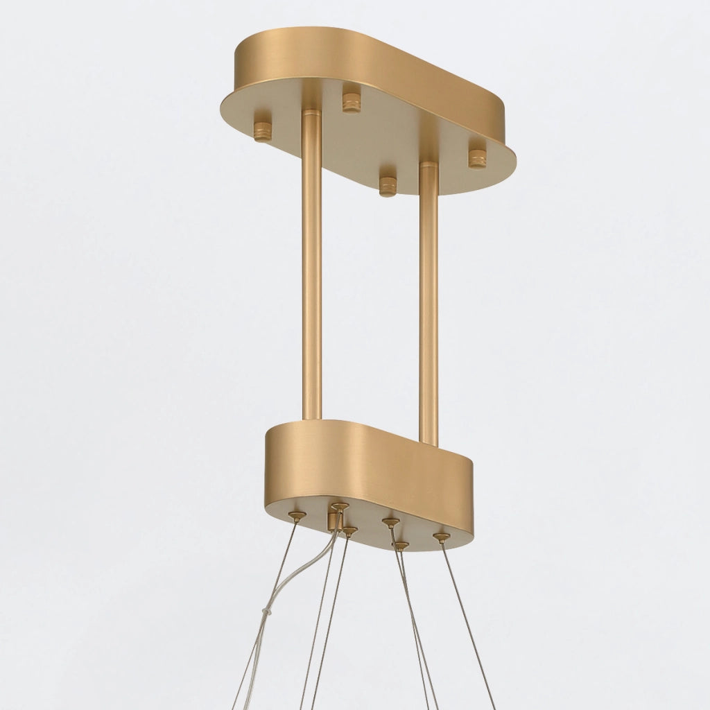 Lampadario glamour oro a V LED 40W Vivien Quintiesse