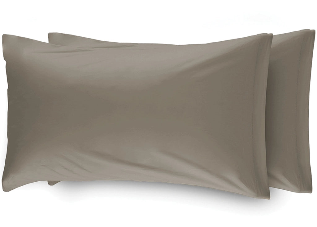 Completo Lenzuola Camper Roulotte 100% Cotone PERSONALIZZABILE Tinta Unita - Matrimoniale - Tortora