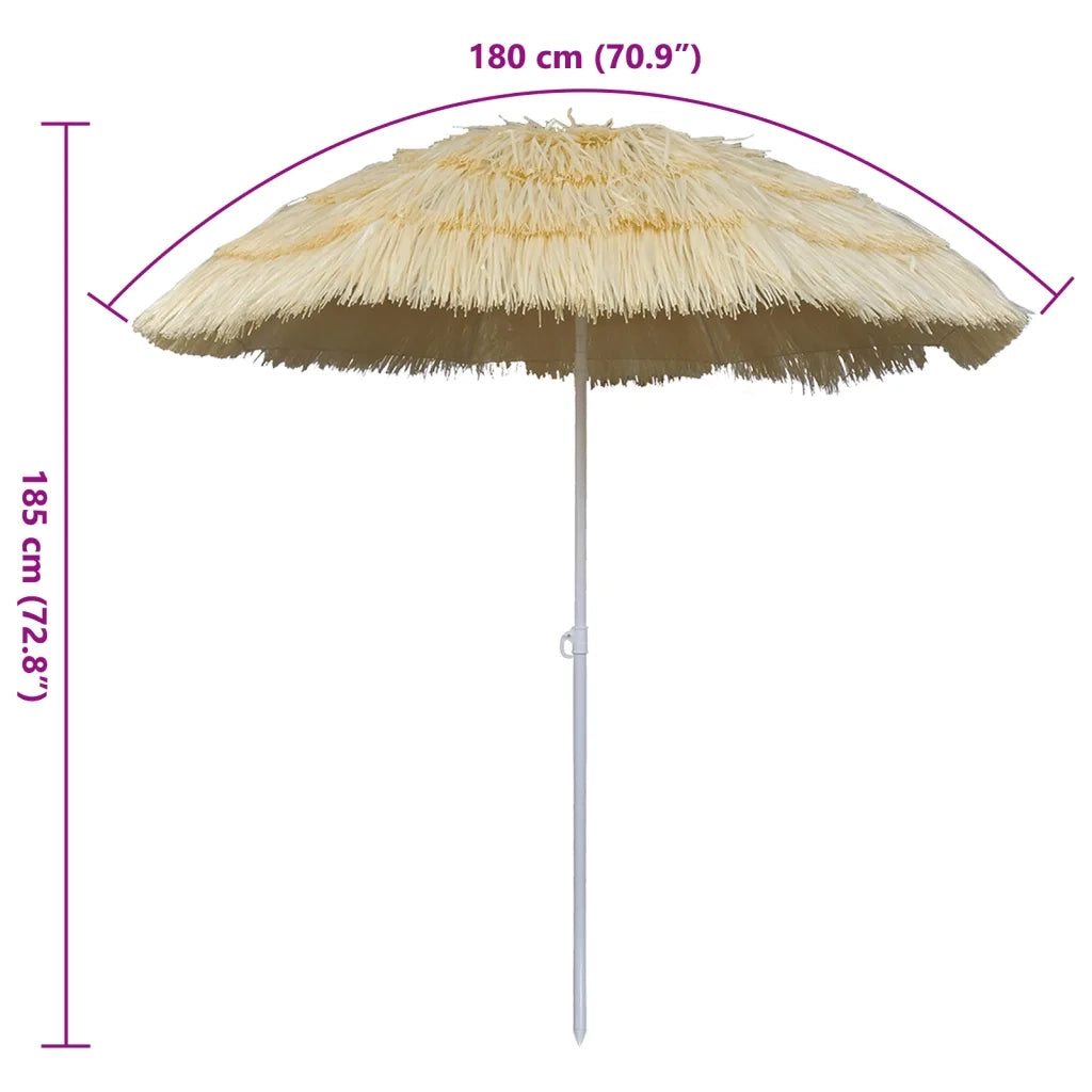 Ombrellone da Spiaggia Inclinabile Stile Hawaii 41290