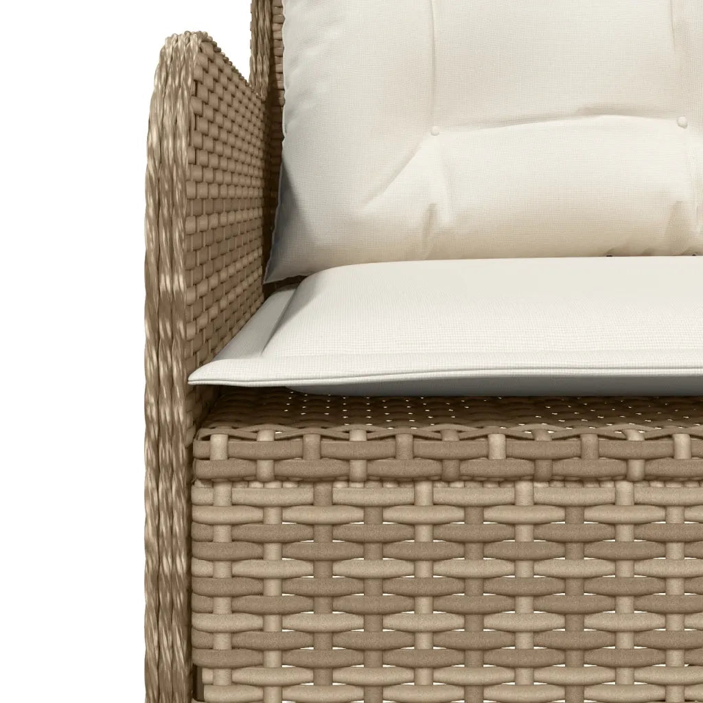 Set Divani da Giardino 2 pz con Cuscini Beige in Polyrattan 3262086