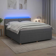 Letto box spring con materasso Grigio Chiaro 160 x 200 cm 3452974